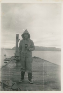 Image of Miriam MacMillan on the dock